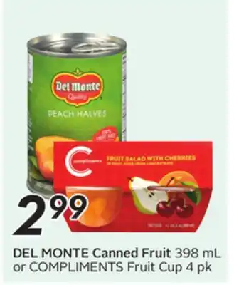 Sobeys DEL MONTE Canned Fruit offer