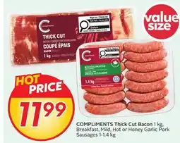 Sobeys COMPLIMENTS Thick Cut Bacon offer