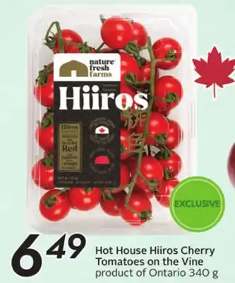 Sobeys Hot House Hiiros Cherry Tomatoes on the Vine offer
