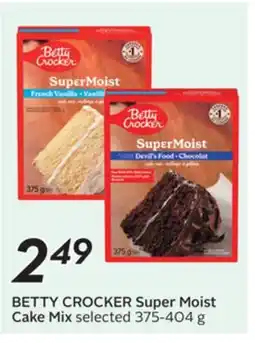 Sobeys BETTY CROCKER Super Moist Cake Mix offer
