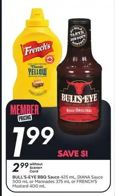 Sobeys BULL'S-EYE BBQ Sauce offer