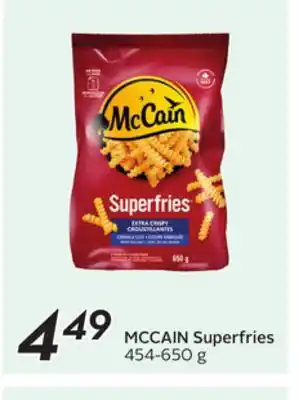 Sobeys MCCAIN Superfries offer