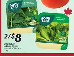Sobeys GOOD LEAF Lettuce Blends offer