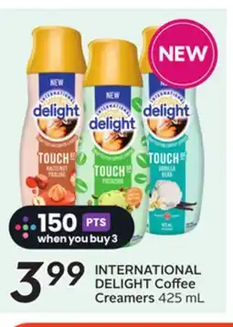 Sobeys INTERNATIONAL DELIGHT Coffee Creamers offer
