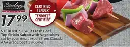 Sobeys STERLING SILVER Fresh Beef Top Sirloin Kabob with Vegetables offer