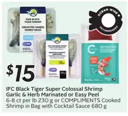 Sobeys IFC Black Tiger Super Colossal Shrimp offer