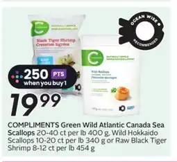 Sobeys COMPLIMENTS Green Wild Atlantic Canada Sea Scallops offer