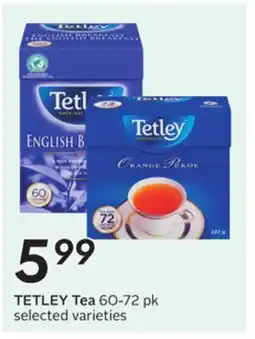 Sobeys TETLEY Tea offer