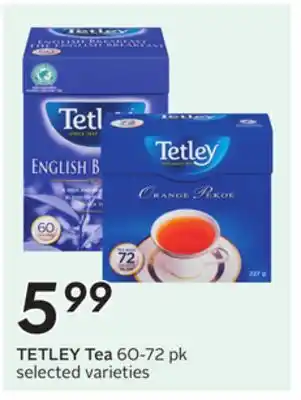 Sobeys TETLEY Tea offer