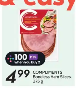 Sobeys COMPLIMENTS Boneless Ham Slices offer