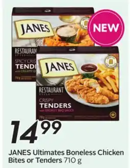 Sobeys JANES Ultimates Boneless Chicken Bites or Tenders offer