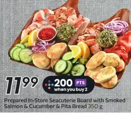 Sobeys Prepared In-Store Seacuterie Board with Smoked Salmon & Cucumber & Pita Bread offer