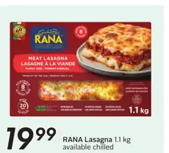 Sobeys RANA Lasagna offer