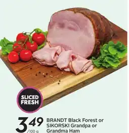 Sobeys BRANDT Black Forest or SIKORSKI Grandpa or Grandma Ham offer