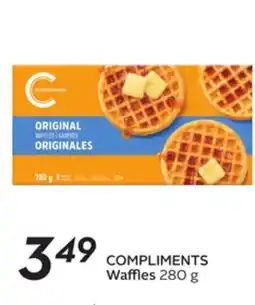 Sobeys COMPLIMENTS Waffles offer