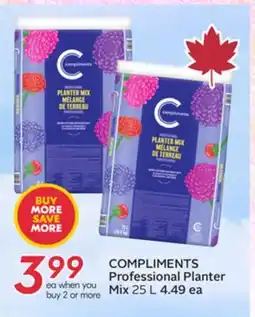 Sobeys COMPLIMENTS Professional Planter Mix offer