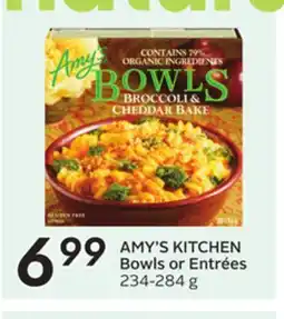 Sobeys AMY'S KITCHEN Bowls or Entrées offer