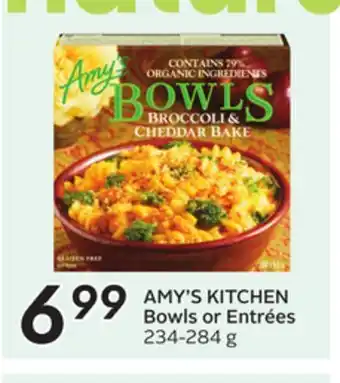 Sobeys AMY'S KITCHEN Bowls or Entrées offer