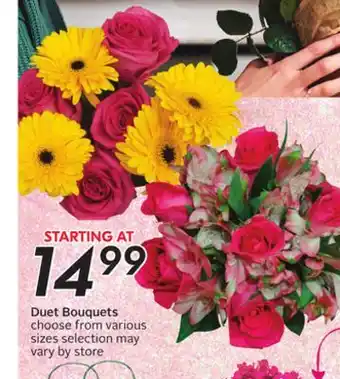 Sobeys Duet Bouquets offer
