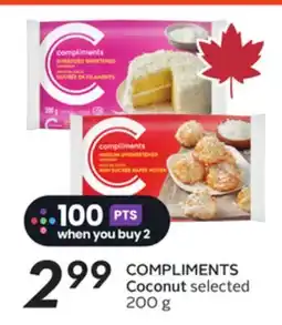 Sobeys COMPLIMENTS Coconut offer