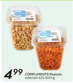 Sobeys COMPLIMENTS Peanuts offer
