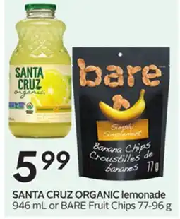 Sobeys SANTA CRUZ ORGANIC lemonade offer