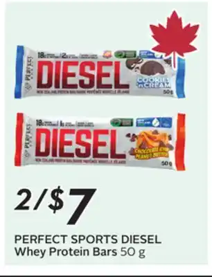 Sobeys PERFECT SPORTS DIESEL Whey Protein Bars offer