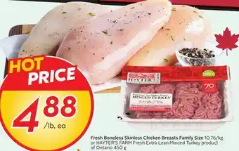 Sobeys Fresh Boneless Skinless Chicken Breasts family size offer