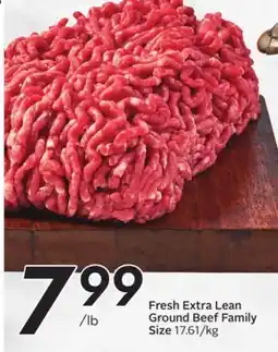 Sobeys Fresh Extra Lean Ground Beef Family Size offer