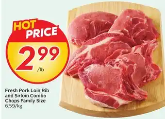 Sobeys Fresh Pork Loin Rib and Sirloin Combo Chops Family Size offer