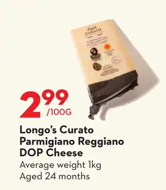 Longo's Longo's Curato Parmigiano Reggiano DOP Cheese offer