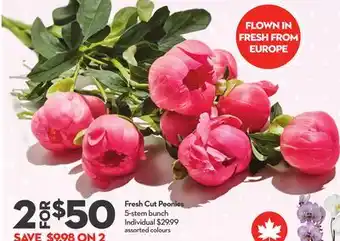 Longo's Fresh Cut Peonies offer