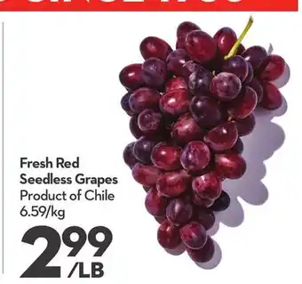 Longo's Fresh Red Seedless Grapes offer