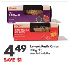 Longo's Rustic Crisps offer