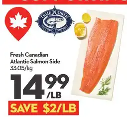 Longo's Fresh Canadian Atlantic Salmon Side offer