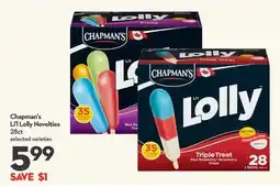 Longo's Chapman's Li'l Lolly Novelties offer