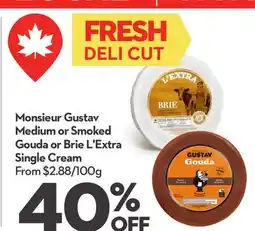 Longo's Medium or Smoked Gouda or Brie L'Extra Single Cream offer
