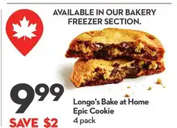 Longo's Longo's Bake at Home Epic Cookie offer