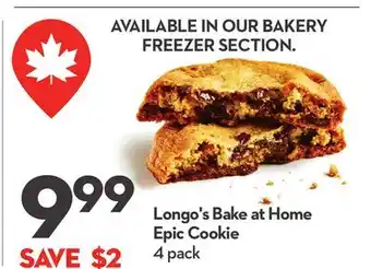 Longo's Longo's Bake at Home Epic Cookie offer