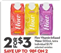 Longo's Vitamin-Infused Water offer