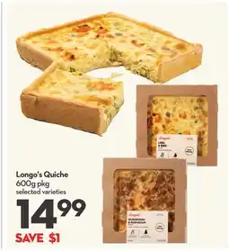 Longo's Quiche offer