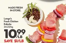 Longo's Fresh Chicken Kabobs offer