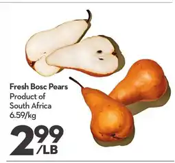 Longo's Fresh Bosc Pears offer