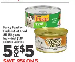 Longo's Fancy Feast or Friskies Cat Food offer