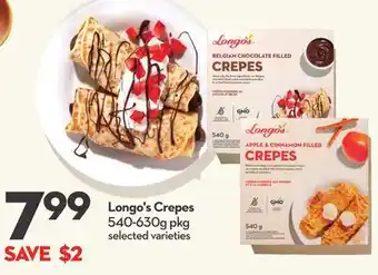 Longo's Crepes offer