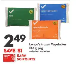 Longo's Longo's Frozen Vegetables offer