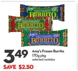 Longo's Frozen Burrito offer