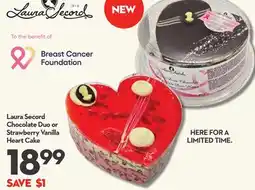 Longo's Chocolate Duo or Strawberry Vanilla Heart Cake offer