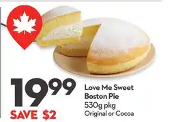 Longo's Love Me Sweet Boston Pie offer