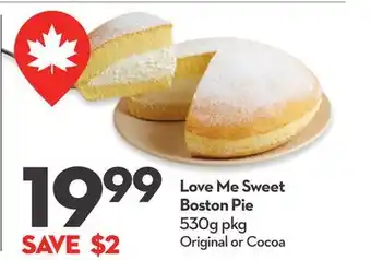 Longo's Love Me Sweet Boston Pie offer